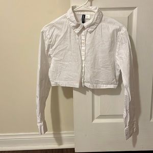 White long sleeve button up